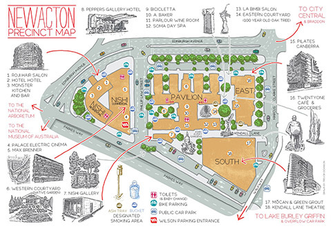 Map to Nishi Gallery