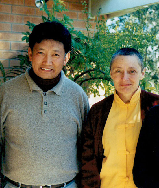 Tenzin Palmo with Lama Choedak Rinpoche